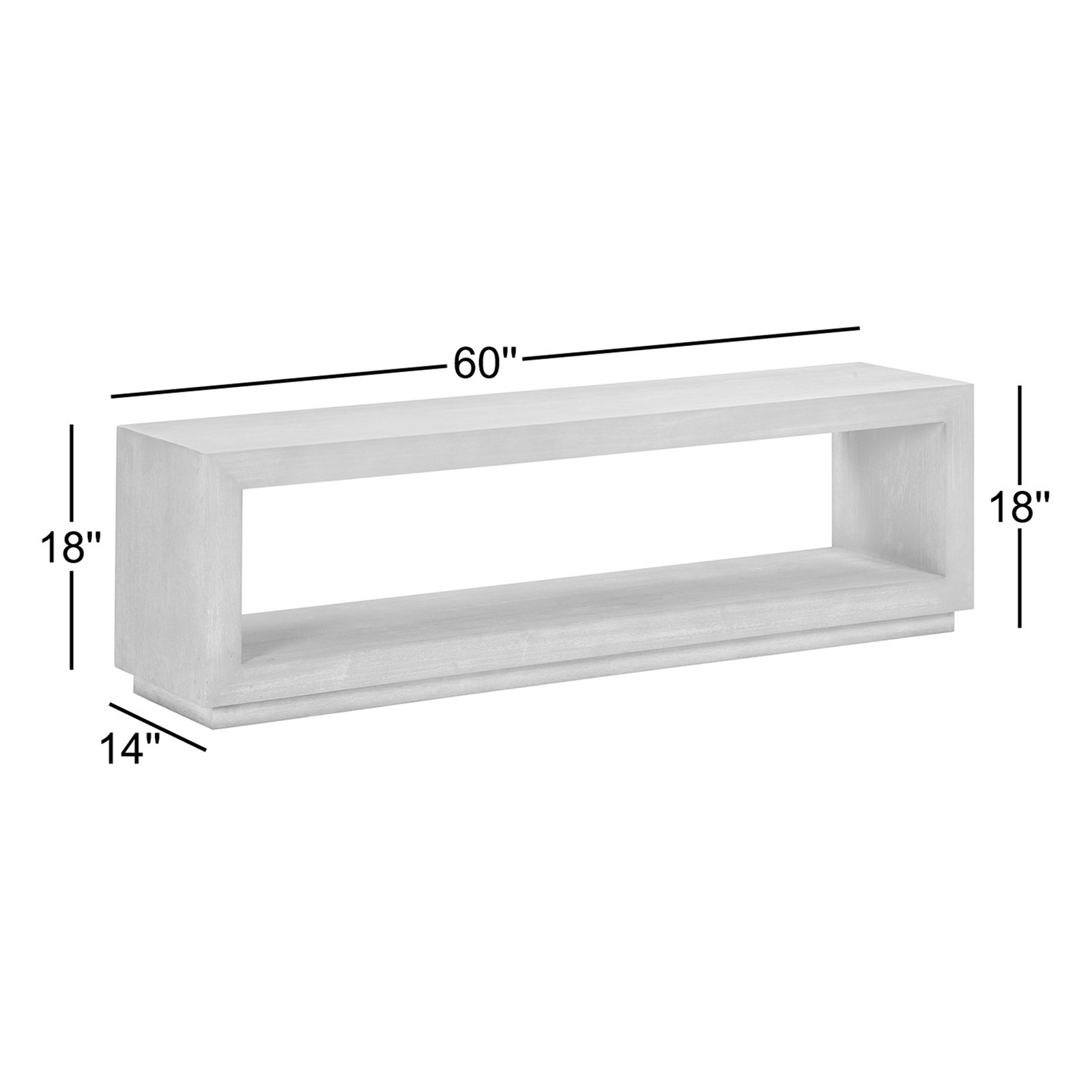 Eloise 60" Dining Bench, Mineral
