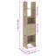 Doristine 180cm H x 40cm W Standard Bookcase-675611163