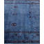 Overdyed One-of-a-Kind 4' 1" X 12' 7" Hand Knotted Area Rug