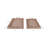 Selenite Handles Rectangular Suede Ottoman Tray - Versatile Decorative Tray For Coffee Table Or Home Decor Accent Tray - Set Of 2, 20", Tan-1196278266