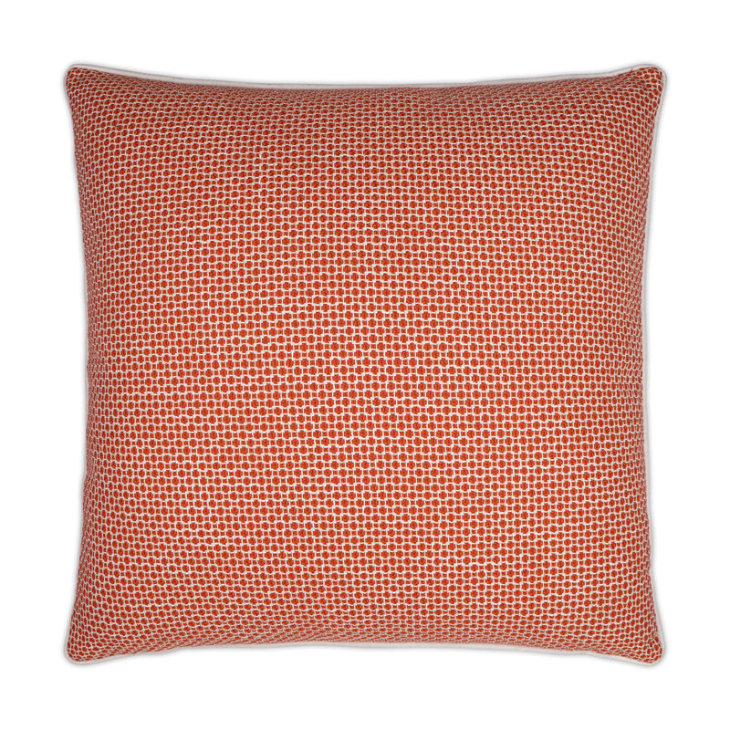 Kristal Pillow Cover & Insert, Square 20", Tomato