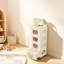 Armoire de rangement, organisateur de placard et rangement à roulettes, bacs de rangement à 4 tiroirs