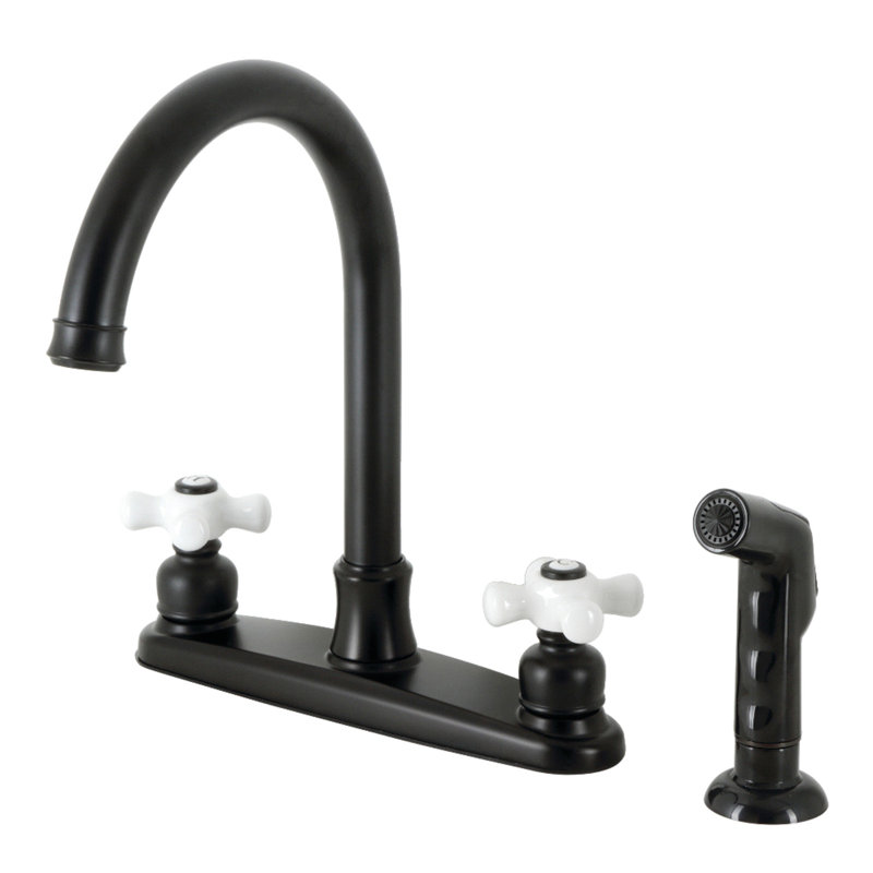 Robinet de cuisine Kingston, Noir mat
