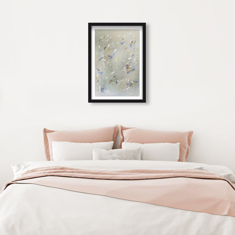 Spontaneous Trace Print by Oliver Gal, 46.5"H x 31.5"W, Black Shadowbox