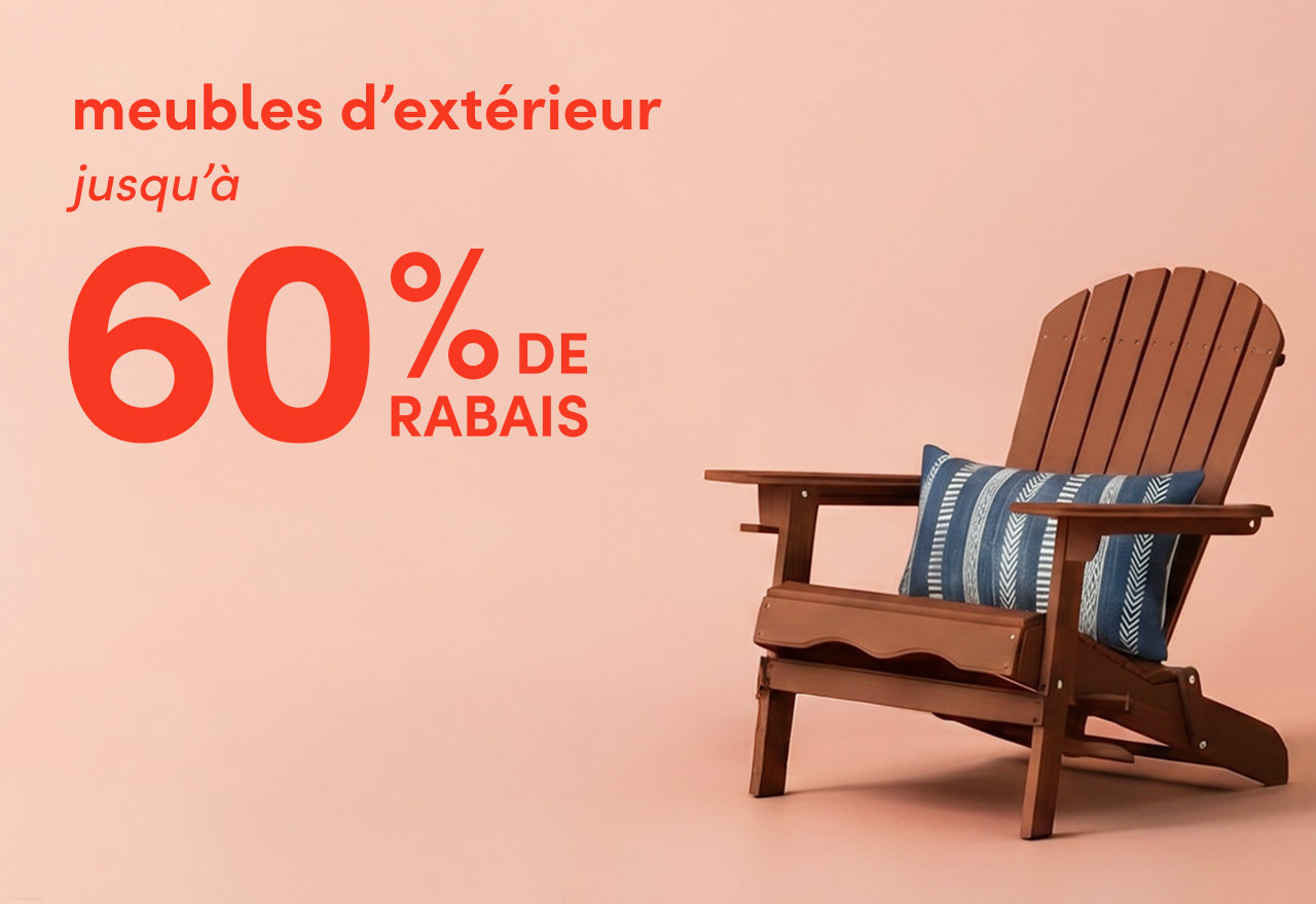 meubles d'extérieur en solde