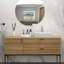 Lavabo de salle de bain rectangulaire en céramique blanche 19,63 "X 13,69"