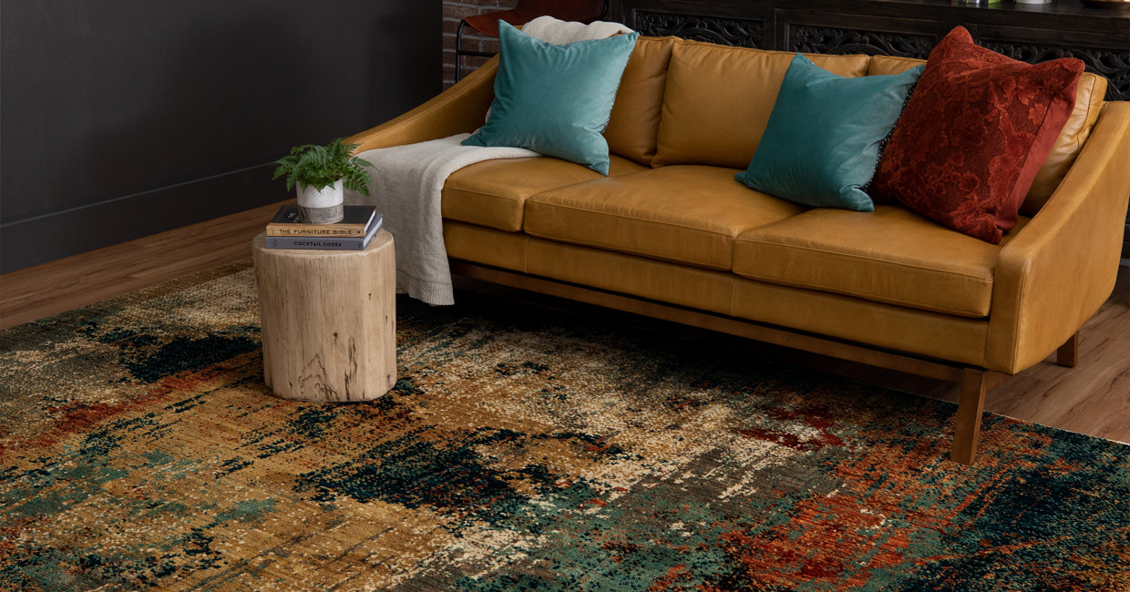 Traditionally inspired richly colored area rug collection