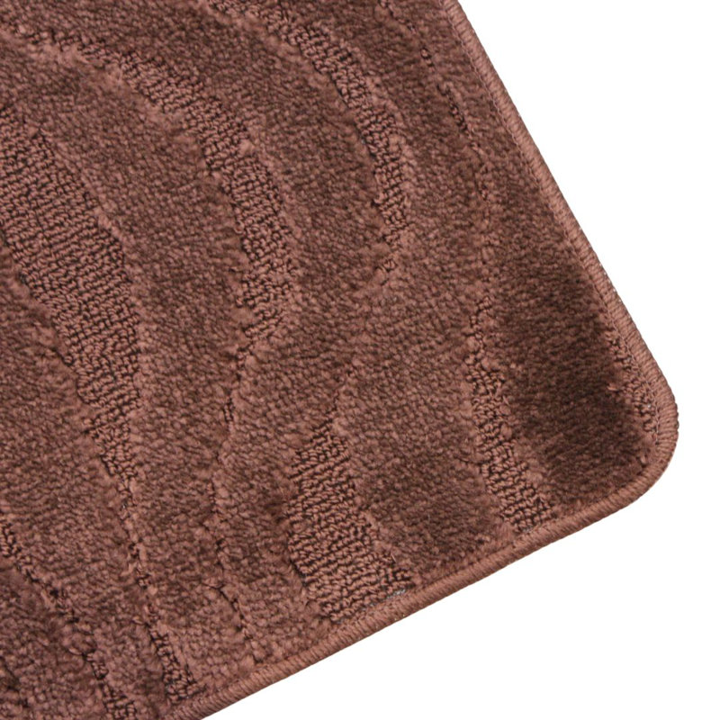 Polypropylene Plastic Bath Mat, Brown