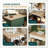 Bartlum Hevea Solid Wood Butcher Block Countertop for DIY Island, Kitchen Countertop, Workbench-448637957