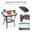 Fauteuil de salle à manger d'extérieur en osier avec coussin Celiyah-1446231712