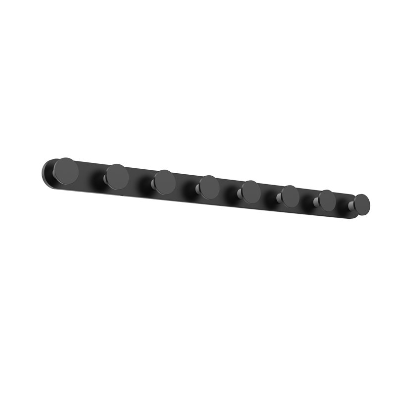 Edna 36" Sleek Black LED Bath Vanity Light with Frosted Diffuser
