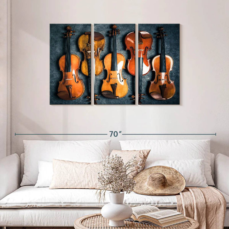 Abarca Violin Collection, 28" H x 45" W