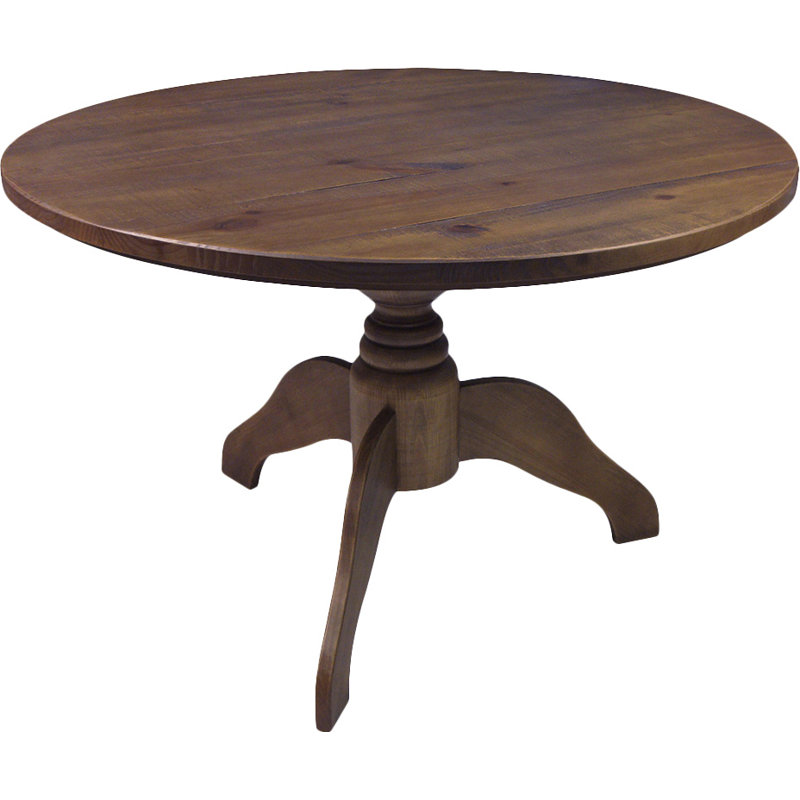 Class Pine Round Solid Wood Dining Table