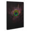Purple Peacock Feather - Wrapped Canvas-56657889