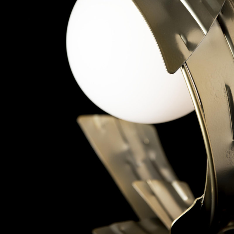 Crest Table Lamp, Modern Brass