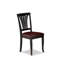 Cet ensemble de salle à manger 5 pièces comprend une table de salle à manger de style Mid-Century et 4 chaises de salle à manger en similicuir avec dossier à lattes - Finition noire-1491935821-1491935822-1491935816