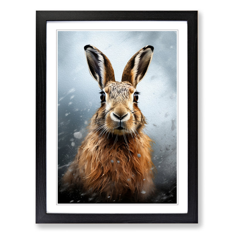 Hare Digital No.2 - Framed Print, 34cmH x 25cmW