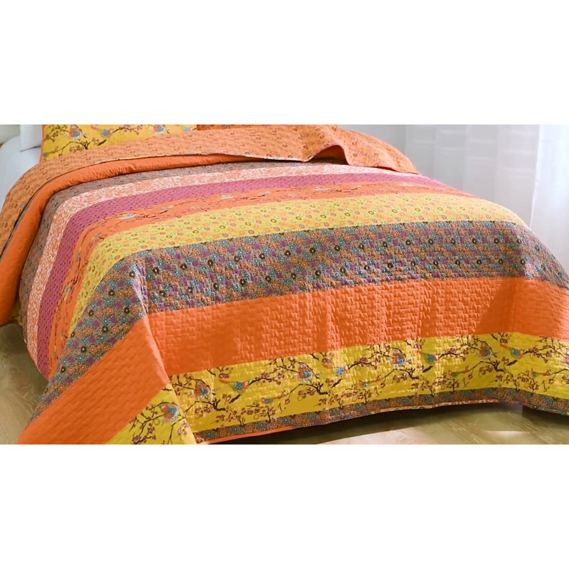 Royal Empire Navy King Cotton Quilt Set with Reversible Design
