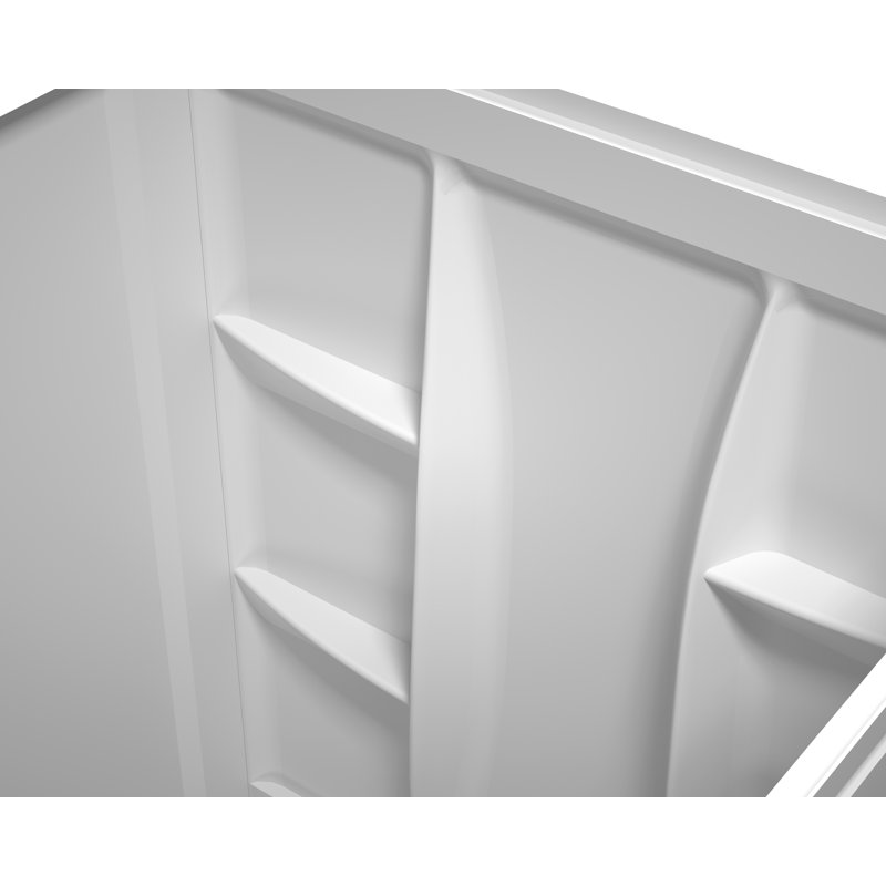 Sterling  Alcove Shower Wall Surround in Glossy White, 72" H x 48" W x 32" D