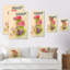 Nature morte de fleurs roses et mauves - peinture sur toile-770186691-770186751