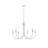 6-Light Metal Chandelier