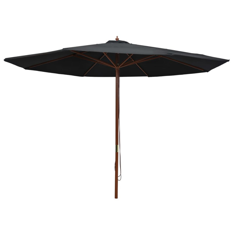 Parasol de plage 137,8 "x 137,8" Behar, Noir