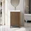 Meuble-lavabo sur pied à simple cuve 20 po avec plateau en céramique blanche-119711648-105208965-105208973