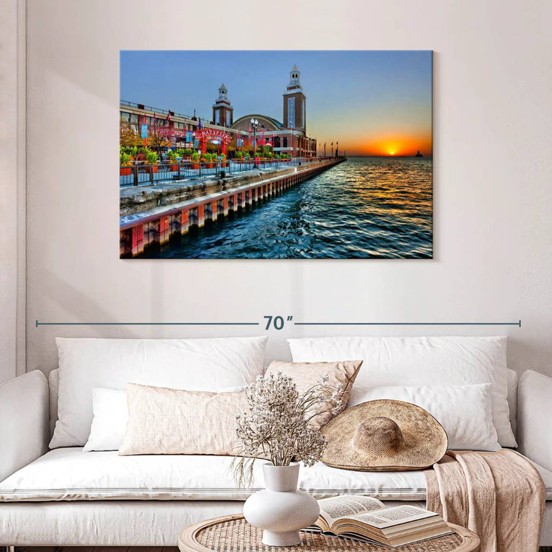 Kavia Sunrise at Navy Pier, H 30 po x l 45 po