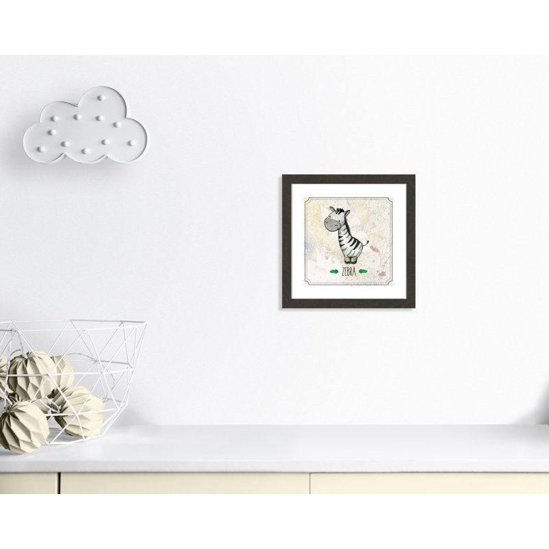 Adhésif décoratif 4 pi Jungle Day, Encadré plat à grain de bois noir, H 16 po x l 16 po x P 0,6 po