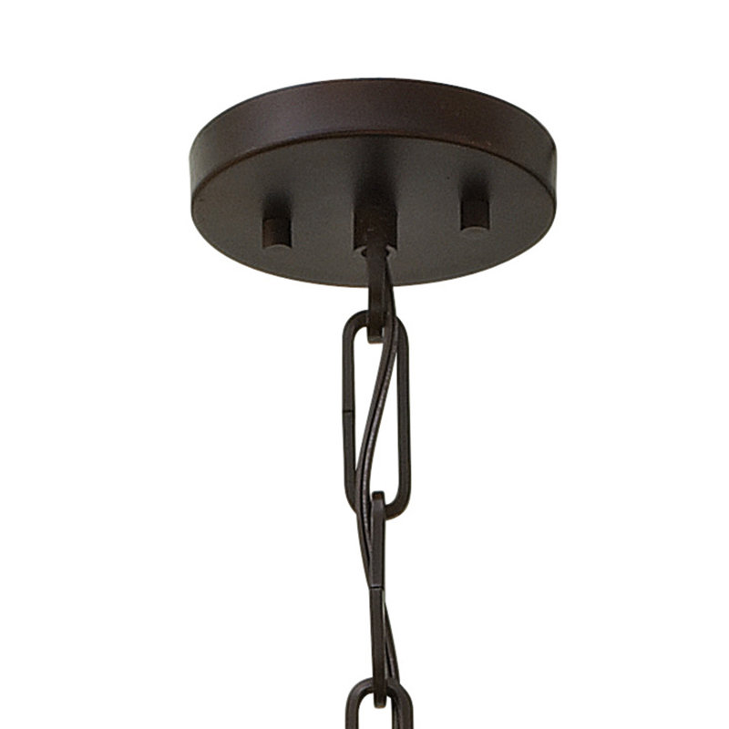 Gemma Six-Light Tall Drum Pendant w/ Crystal Rectangular Prisms