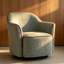 Fauteuil demi-tonneau en chenille-131092361