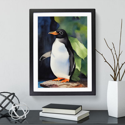 Penguin In Watercolour No.5 - Wall Art