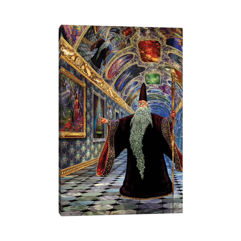 Wizard's Gallery by Myles Pinkney - Wrapped Canvas Painting, 45.72cm H x 30.48cm W x 1.91cm D