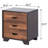 Distinctive Walnut And Accent Table With Drawer Capacity Marvelous From Drawers