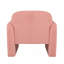 Élégant et minimaliste fauteuil en molleton simple avec accoudoirs et coussin, fauteuil, fauteuil d'appoint pour le salon, la chambre à coucher, bureau - rose-1074576196
