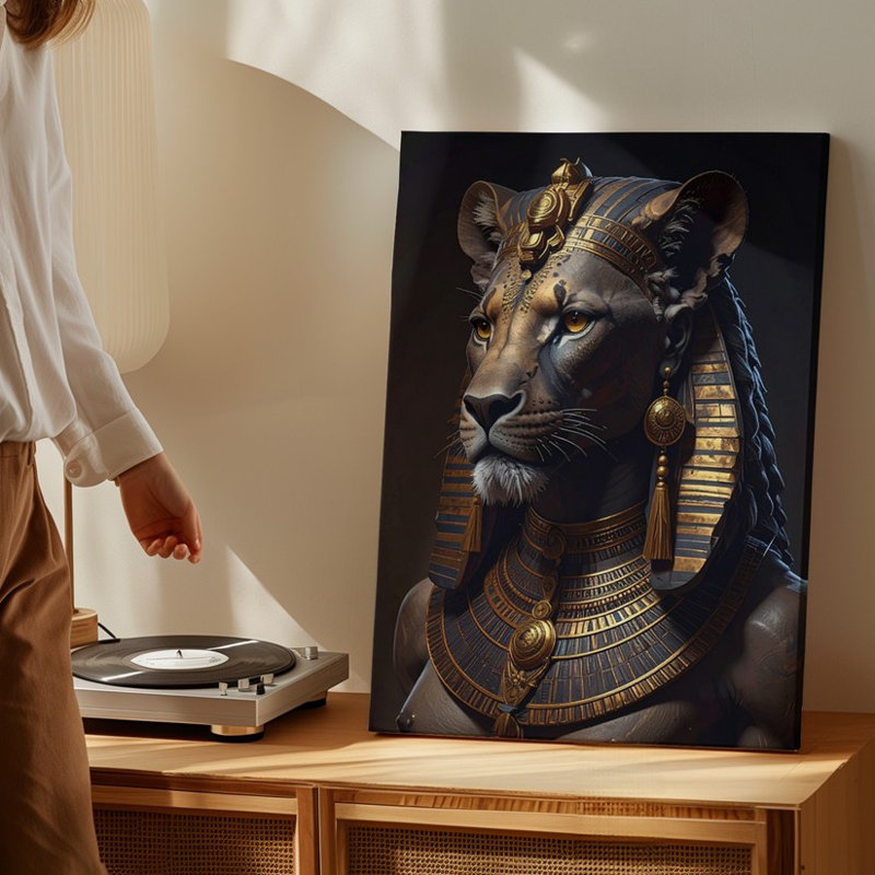 «Wall Art Canvas Voici la description du produit et optimisation du Seohmet pour votre lionne Sekhmet, H 30 po x l 30 po