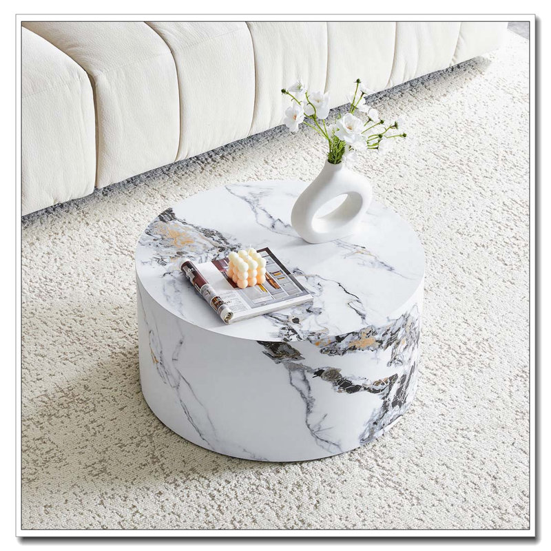 Table basse ronde, Gris