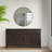 67"W Solid Wood 4-Shelf Sideboard Buffet Storage Cabinet with 2 Drawers