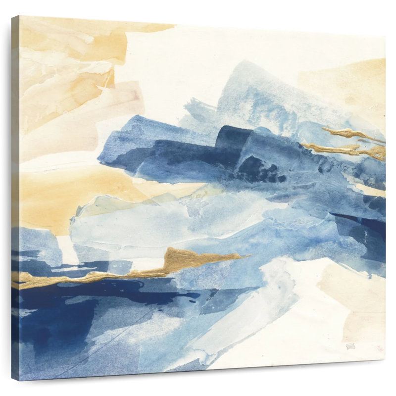Avery Gilded Indigo I, 36" H x 36" W