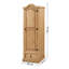 Bridewell 1 Door Solid Wood Wardrobe-678996521