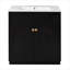 Meuble-lavabo 30 po avec lavabo en céramique, armoire de rangement autoportante moderne avec poignées dorées, portes à fermeture douce-1137611374