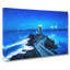 Lighthouse & Seascape In France In Abstract - Wrapped Canvas Print-55307624