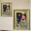Cadre 8 po x 10 po orné d'un paysage de photo 1PC or antique