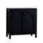 Armoire d'appoint noire avec portes
