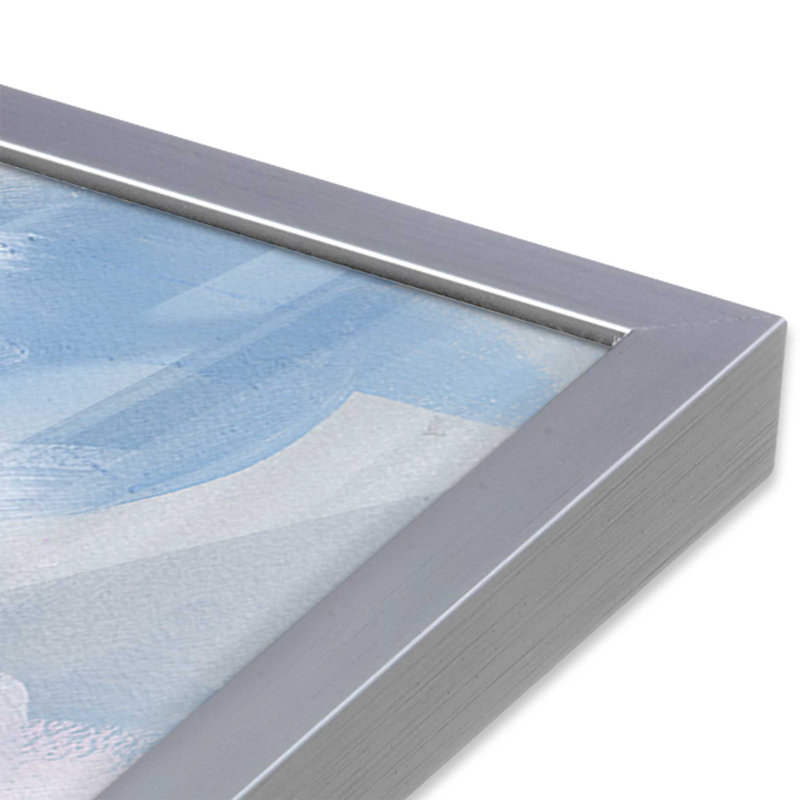 «Dreamy Evening», reproduction sur toile abstraite, H 13,75 po x l 13,75 po, Argent argent
