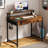 31.4'' W Small Computer Desk with Drawers, Monitor Stand & Hooks-878453878