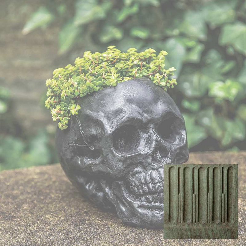 Pot à fleurs Skull, Cuivre bronze
