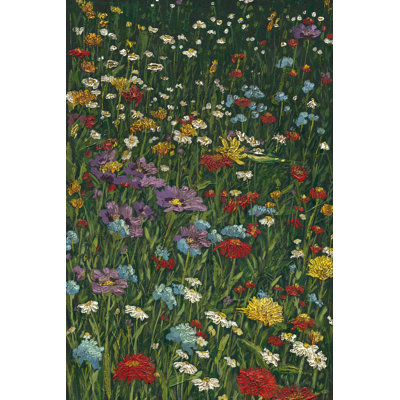" Bright Wildflower Field II " by Megan Meagher Painting Print