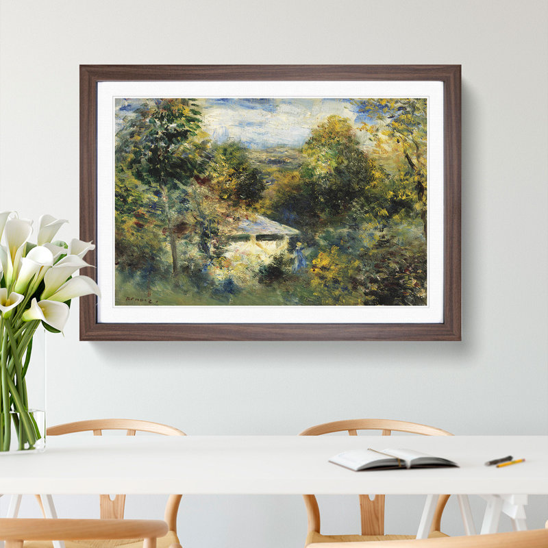 Louveciennes by Pierre-Auguste Renoir - Framed Print, Walnut Framed, 27cm H x 36cm W x 2cm D
