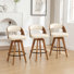 Ensemble de 3 tabourets de comptoir pivotants Chandler